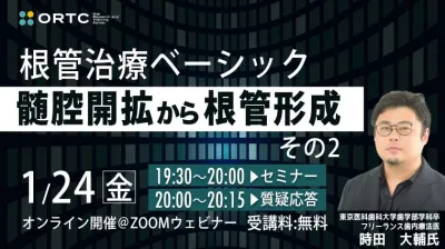 根管治療ベーシック　髄腔開拡から根管形成　その2