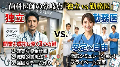歯科医師の分岐点「独立 vs 勤務医」徹底シミュレ…